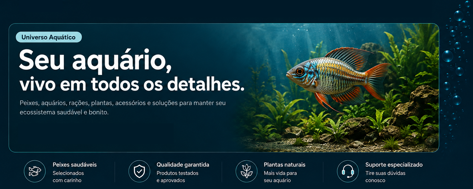 Universo Aquático - Seu aquário, vivo em todos os detalhes