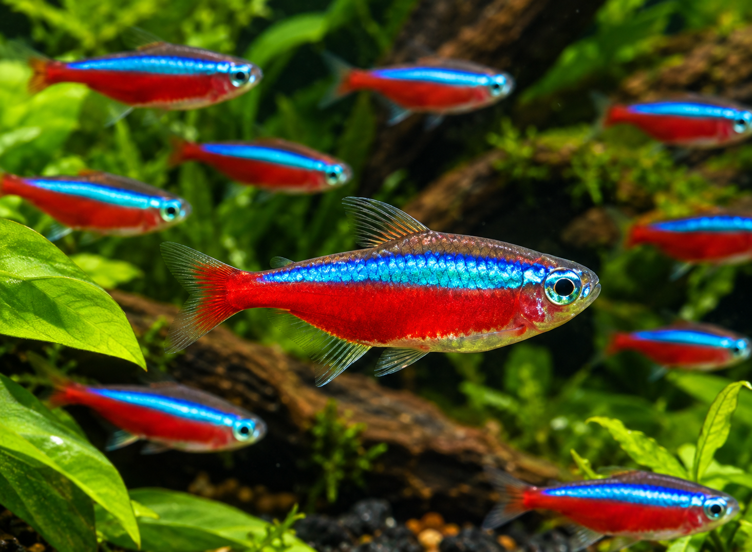  Tetra Cardinal, Tetra Neon (Paracheirodon axelrodi)