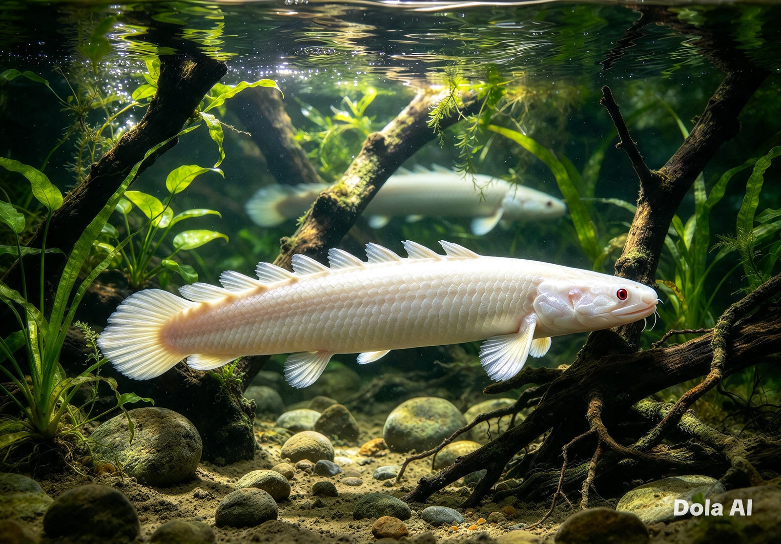 Bichir Senegal Albino (Polypterus Senegalensis Albino)