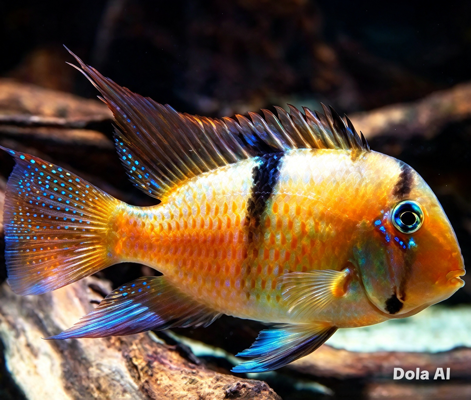 Guianacara Dacrya (Acará Bandido)